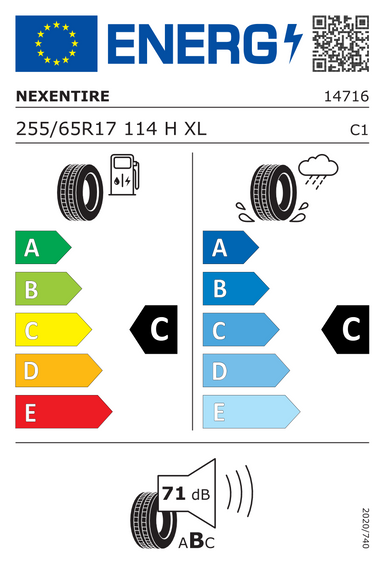 Pneumatiky Nexen N'Fera RU1 XL 255/65 R17 114H