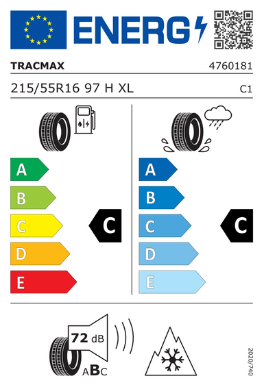 4x RUEDAS 16 Invierno TOYOTA PREVIA II XR30 XR40 Tracmax 215/55 R16