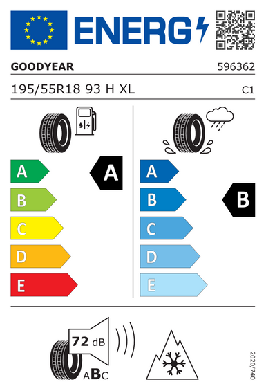 Tires Goodyear VECTOR 4SEASONS GEN-3 XL RE 195/55 R18 93H