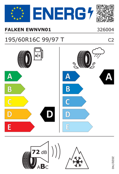 4x ROțI 16 De iarnă FORD GALAXY I WGR FL Falken 195/60 R16