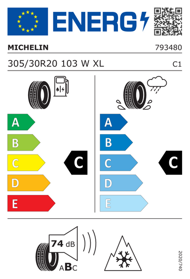 Neumáticos Michelin PILOT ALPIN PA4 XL GRNX 305/30 R20 103W