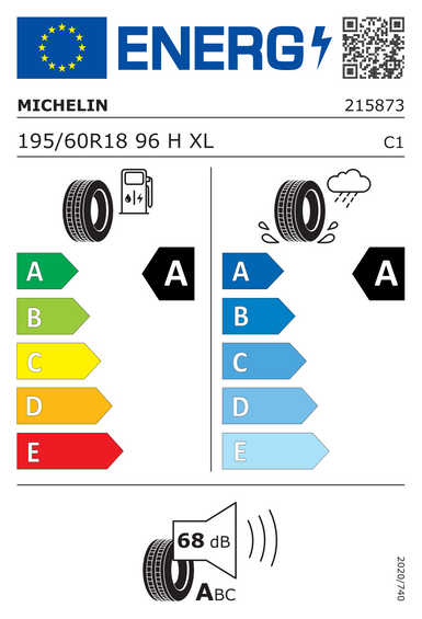Pneus Michelin E PRIMACY XL S1 195/60 R18 96H