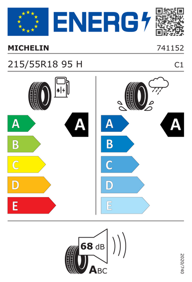 Tires Michelin PRIMACY 5 ENERGY 215/55 R18 95H