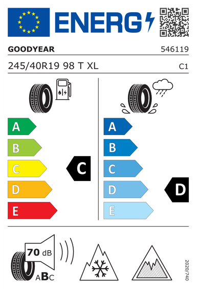 Tires Goodyear ULTRAGRIP ICE 2 XL FP 245/40 R19 98T