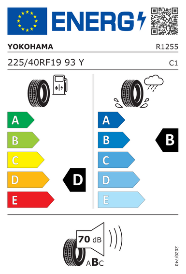 Opony Yokohama ADVAN Sport V105S RPB Z.P.S. 225/40 R19 93Y