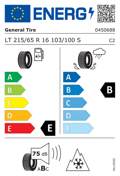 Ελαστικά General Grabber AT3 FR 215/65 R16 103S