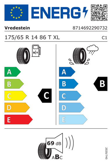Neumáticos Vredestein T-Trac 2 XL 175/65 R14 86T