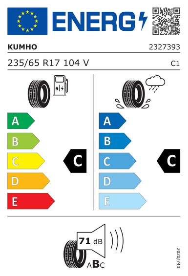 Neumáticos Kumho Crugen HP71 235/65 R17 104V