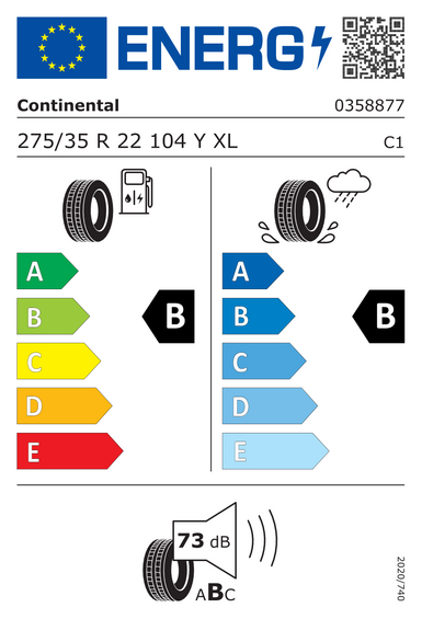 Anvelope Continental PremiumContact 6 XL * 275/35 R22 104Y
