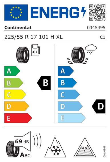 Tires Continental VikingContact 8 225/55 R17 101H