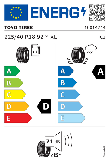 Pneus Toyo Proxes Sport 2 225/40 R18 92Y