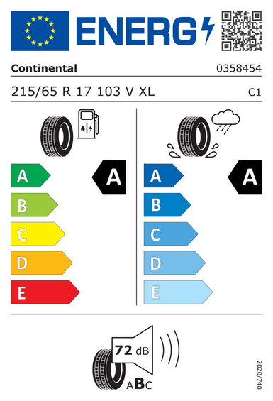 Pneumatiky Continental EcoContact 6 XL 215/65 R17 103V