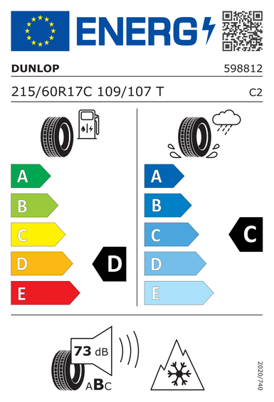Pneumatici Dunlop ECONODRIVE WINTER 215/60 R17 109T