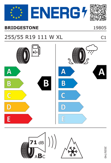 Opony Bridgestone WEATHER CONTROL A005 EVO XL 255/55 R19 111W