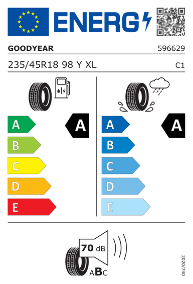 Opony Goodyear EAGLE F1 ASYMMETRIC 6 XL R0 235/45 R18 98Y