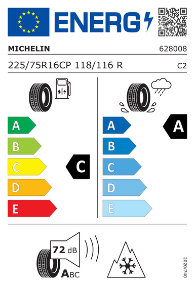 Opony Michelin CROSSCLIMATE CAMPING 225/75 R16 118R