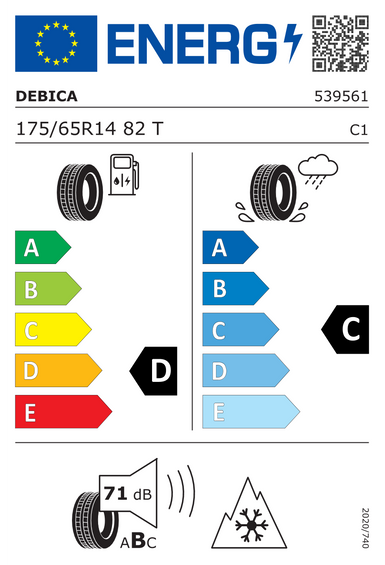 4x RUOTE 14 Invernali CHEVROLET PRIZM Dębica 175/65 R14