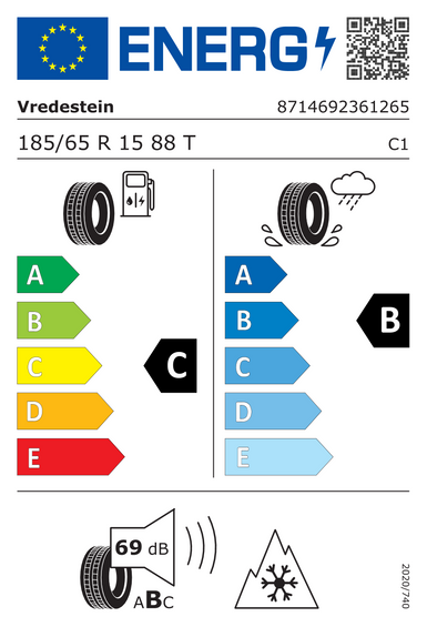 Gumiabroncsok Vredestein WINTRAC 185/65 R15 88T