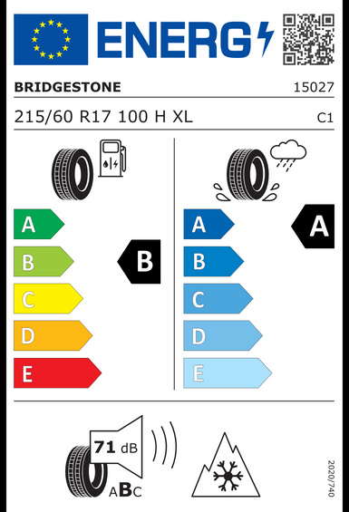 4x ROUES 17 Hiver AUDI Q3 8U Bridgestone 215/60 R17