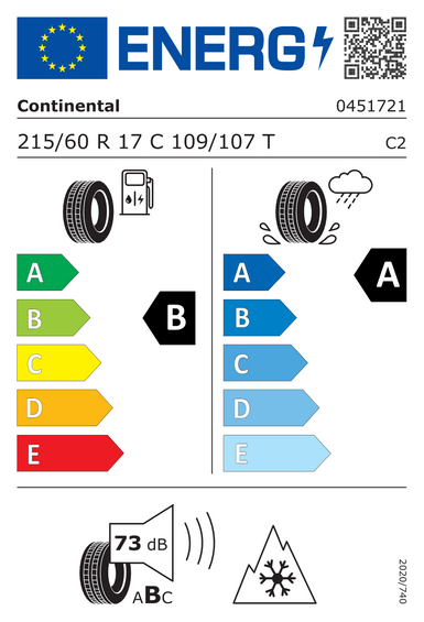 Pneumatiky Continental VanContact 4Season 215/60 R17 109T