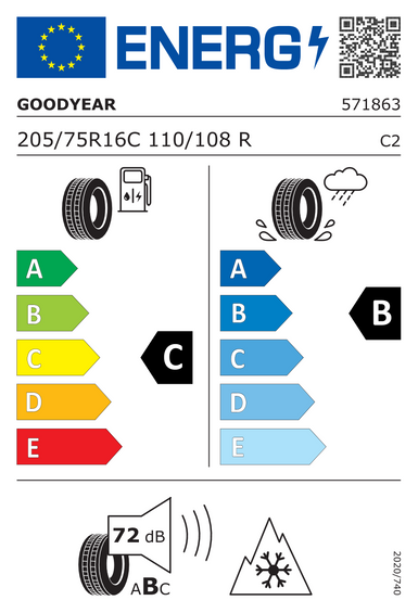 Pneus Goodyear VECTOR 4SEASONS CARGO 205/75 R16 110R