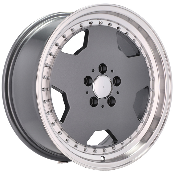 4x jantes 17 s'intégrer dans MERCEDES W124 W126 SEC SEL 190 W201 W202 W140 Polerowany Rant - B5852 (BY1781)