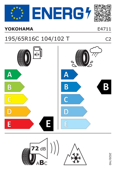 Pneus Yokohama W.drive WY01 195/65 R16 104T