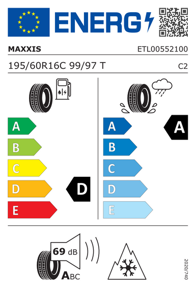 Gumiabroncsok Maxxis VANSMART AS AL2 195/60 R16 99T