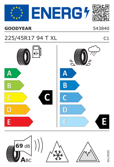 Neumáticos Goodyear UltraGrip Ice 3 225/45 R17 94T