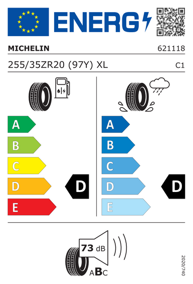 Pneus Michelin Pilot Sport CUP 2 R 255/35 R20 97Y