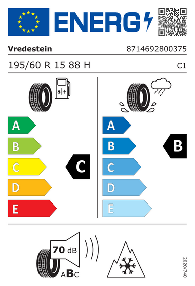 Anvelope Vredestein WINTRAC 195/60 R15 88H