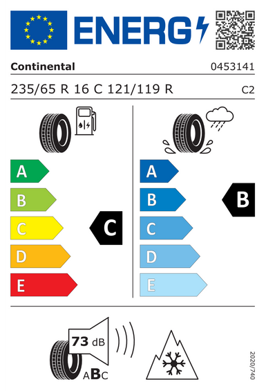 4x RUOTE 16 Invernali MERCEDES SPRINTER III VS30 W907-910 Continental 235/65 R16