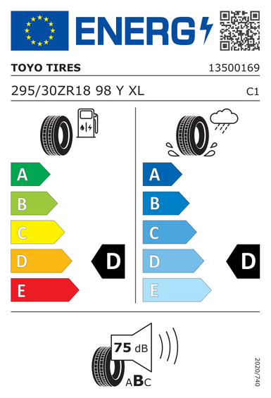 Pneumatici Toyo Proxes R888R XL 295/30 R18 98Y